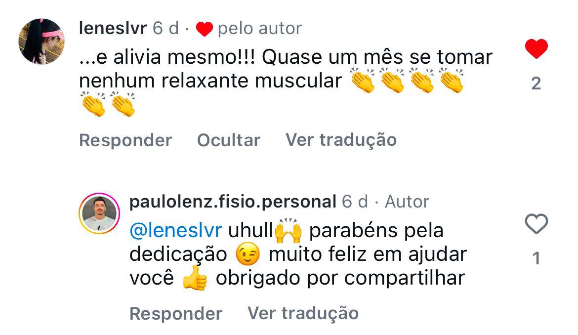 Alivia mesmo sem relaxante muscular